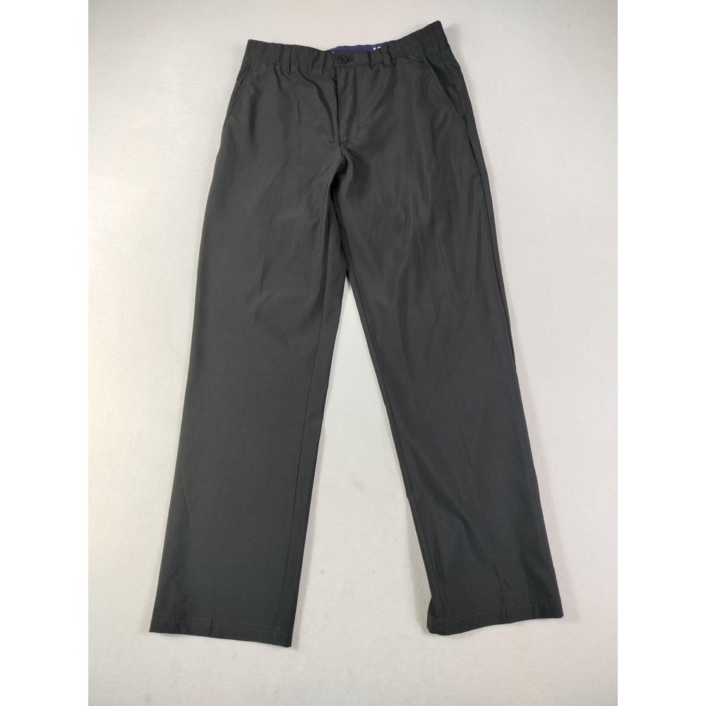 IZOD Golf Pants Mens 32‎ Black Stretch Khakis Performance Woven Straight Active